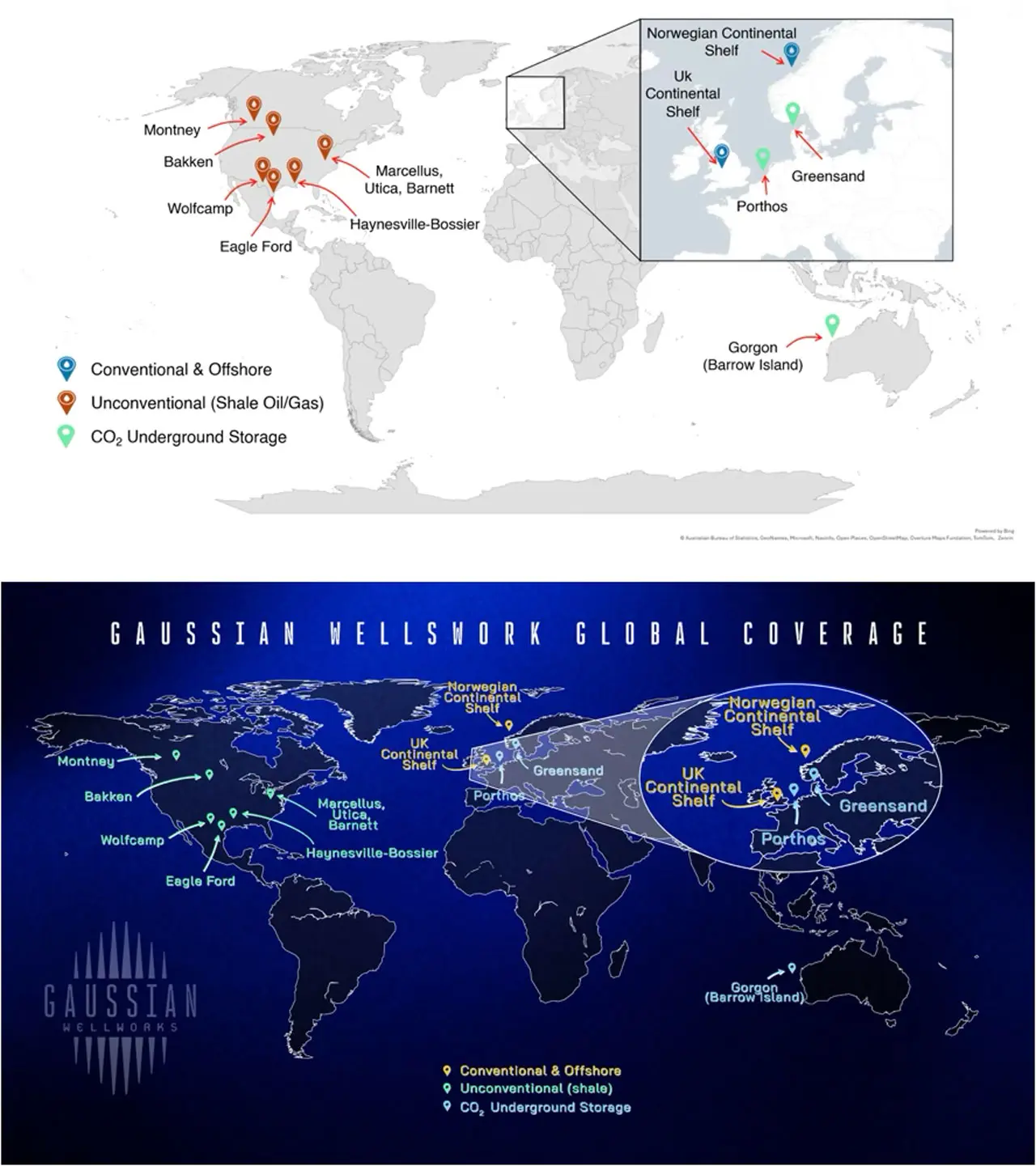 Diagram of reach map
